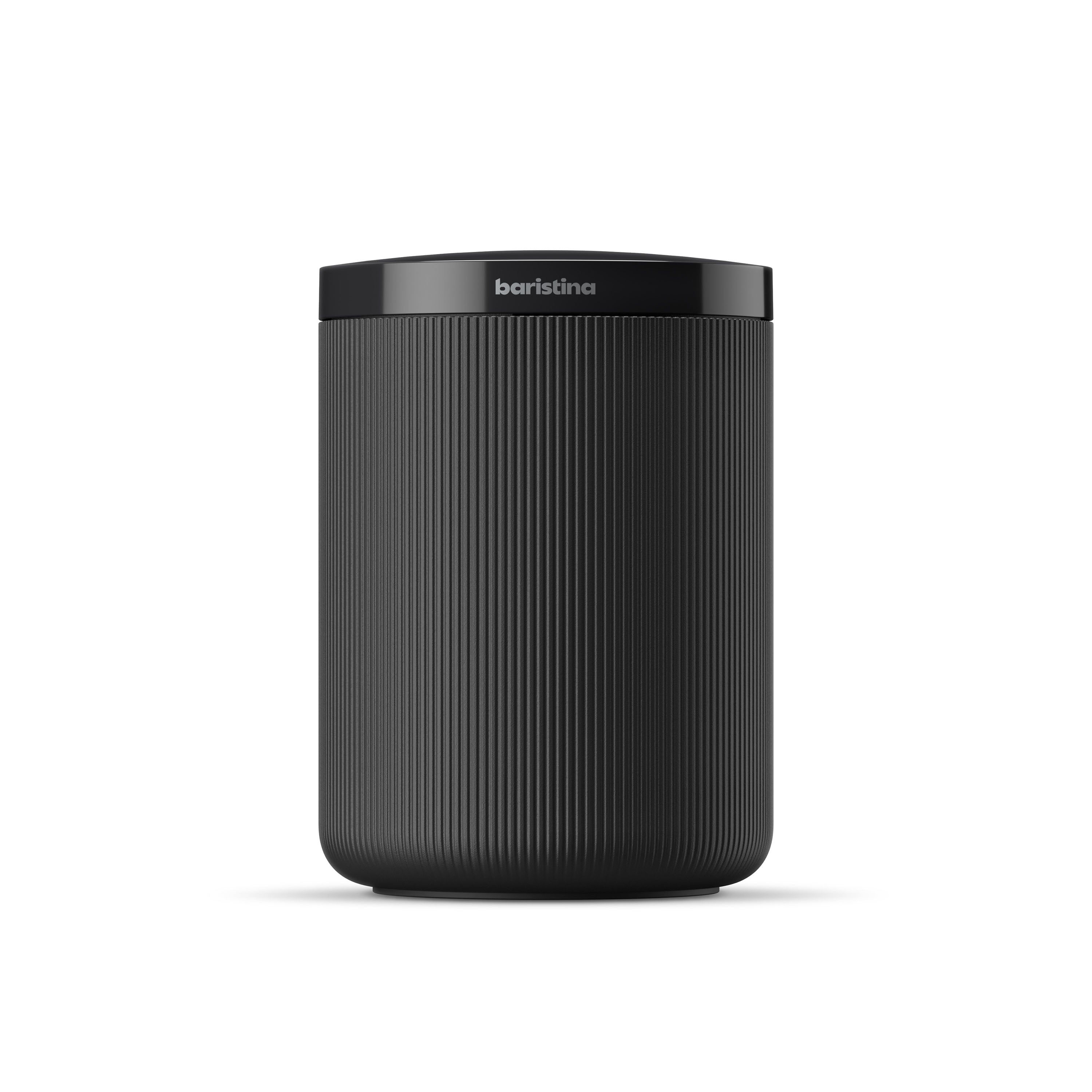 Baristina Grounds Bin, black