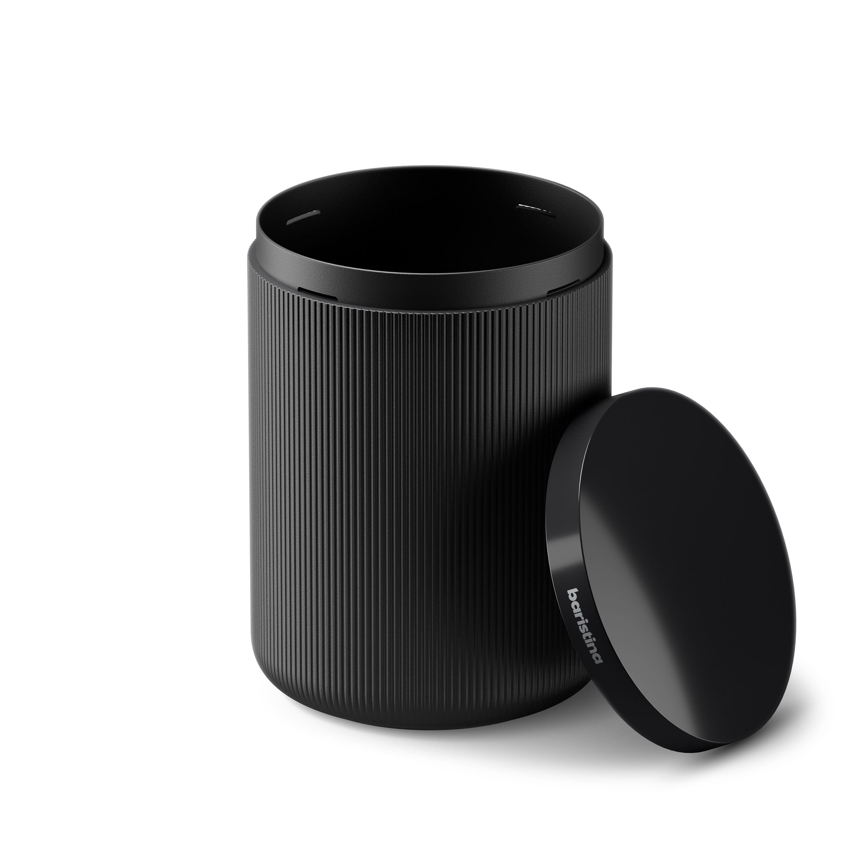 Baristina Grounds Bin, black