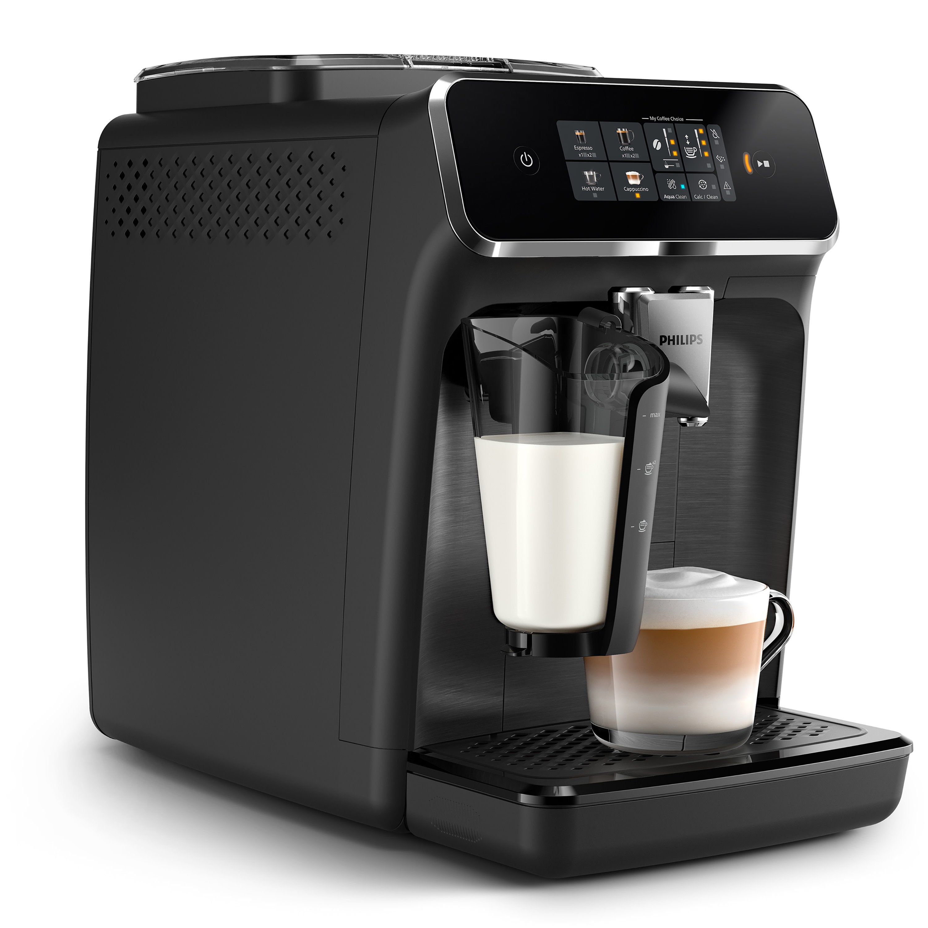 Philips 2300 Fully Automatic Espresso Machine, side view