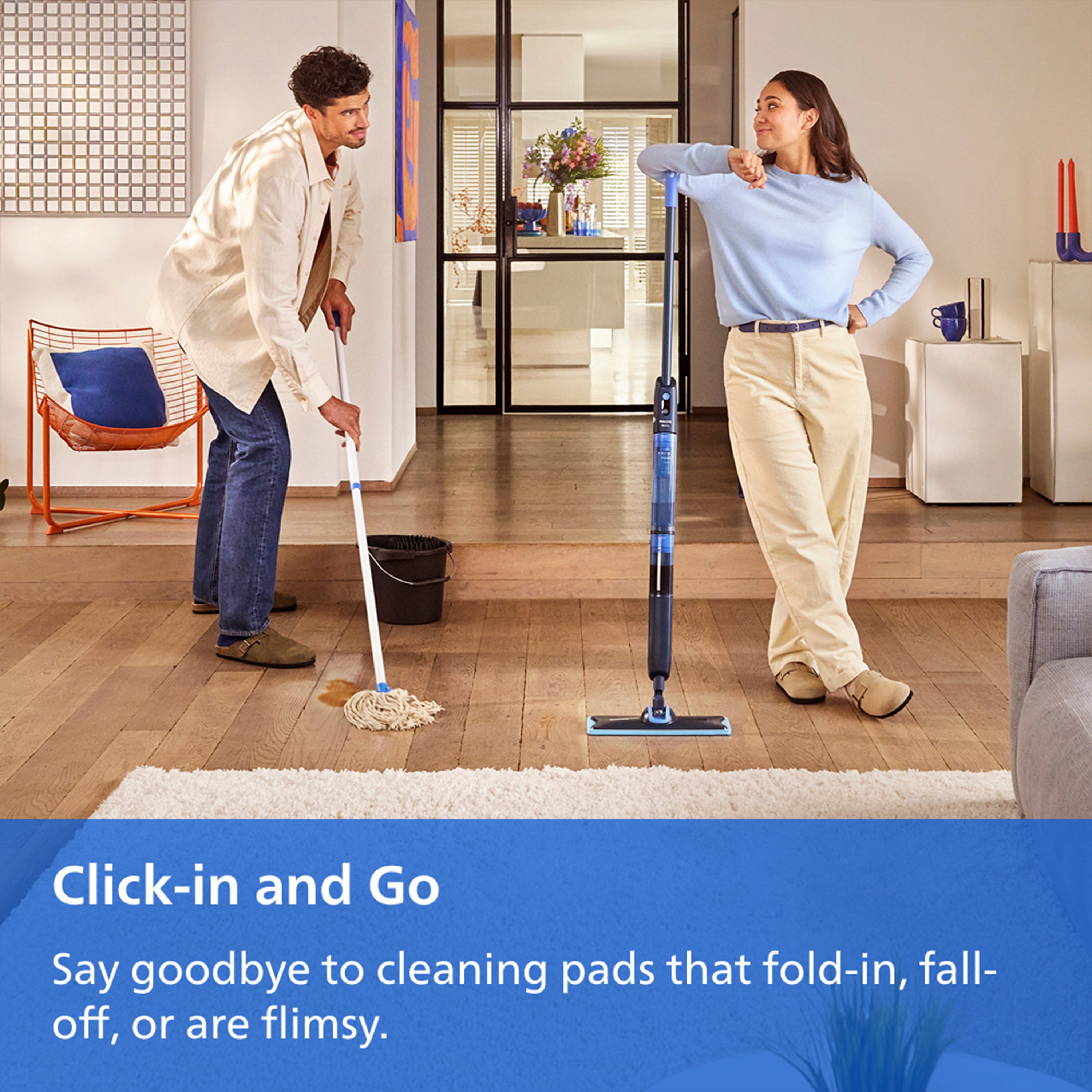 Philips OneUp 5000 Series Cordless Electric Mop