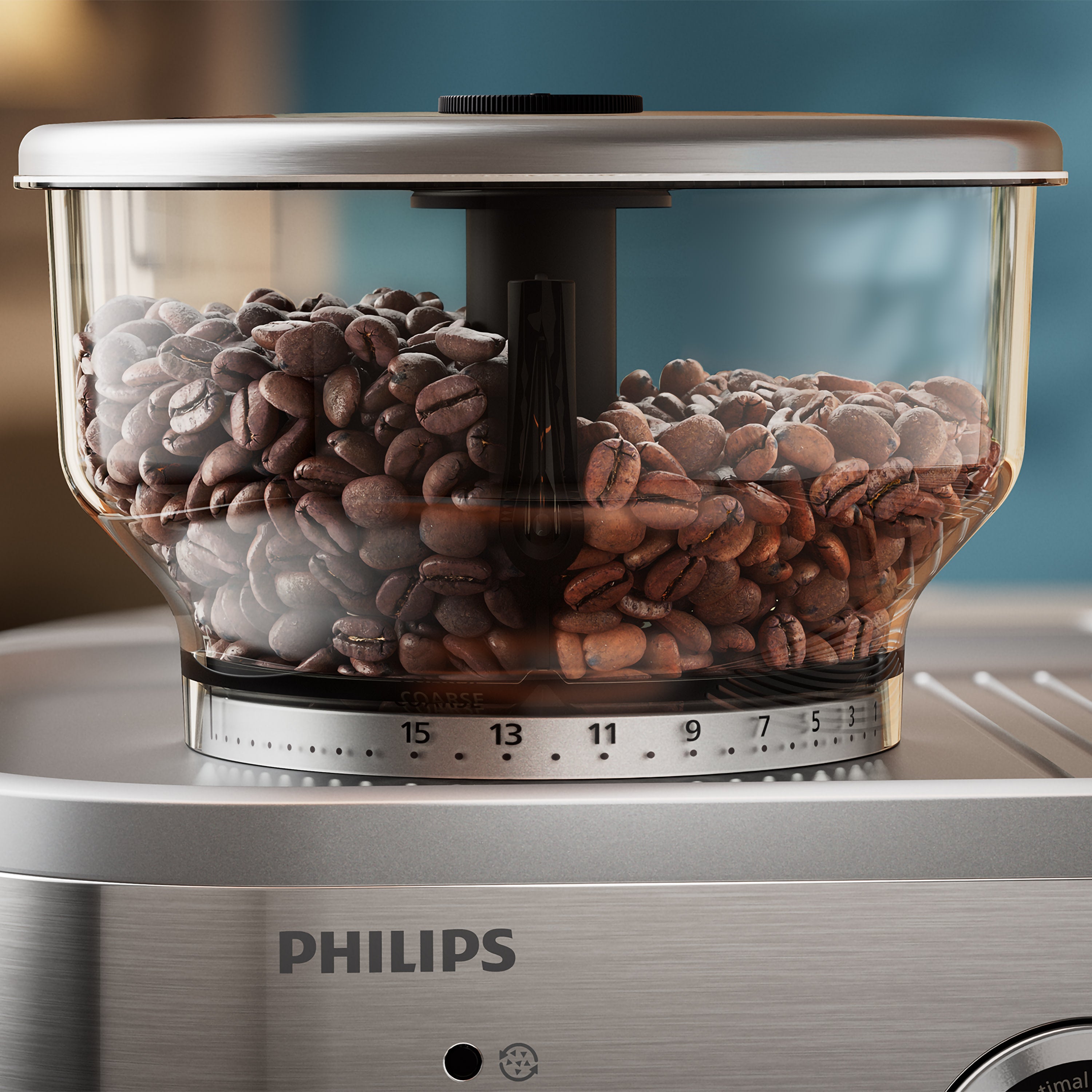 Dual bean, coffee hopper