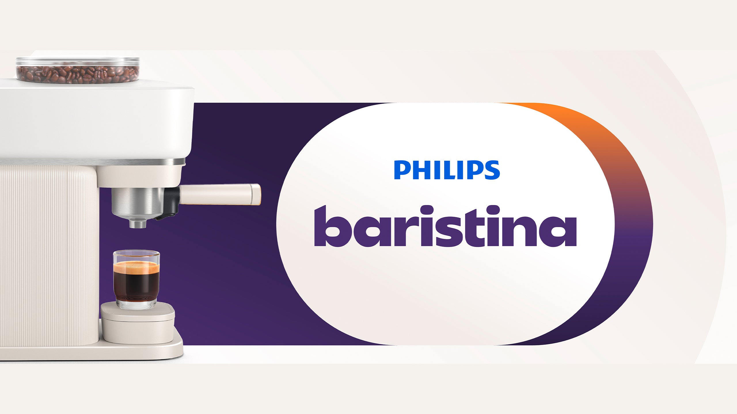 Philips Baristina espresso machine making espresso