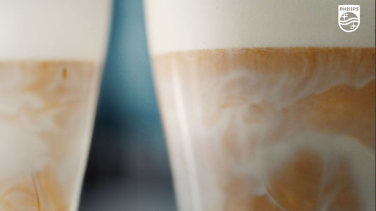 Philips 4400 Fully Automatic Espresso Machine-LatteGo making coffee lattes. 