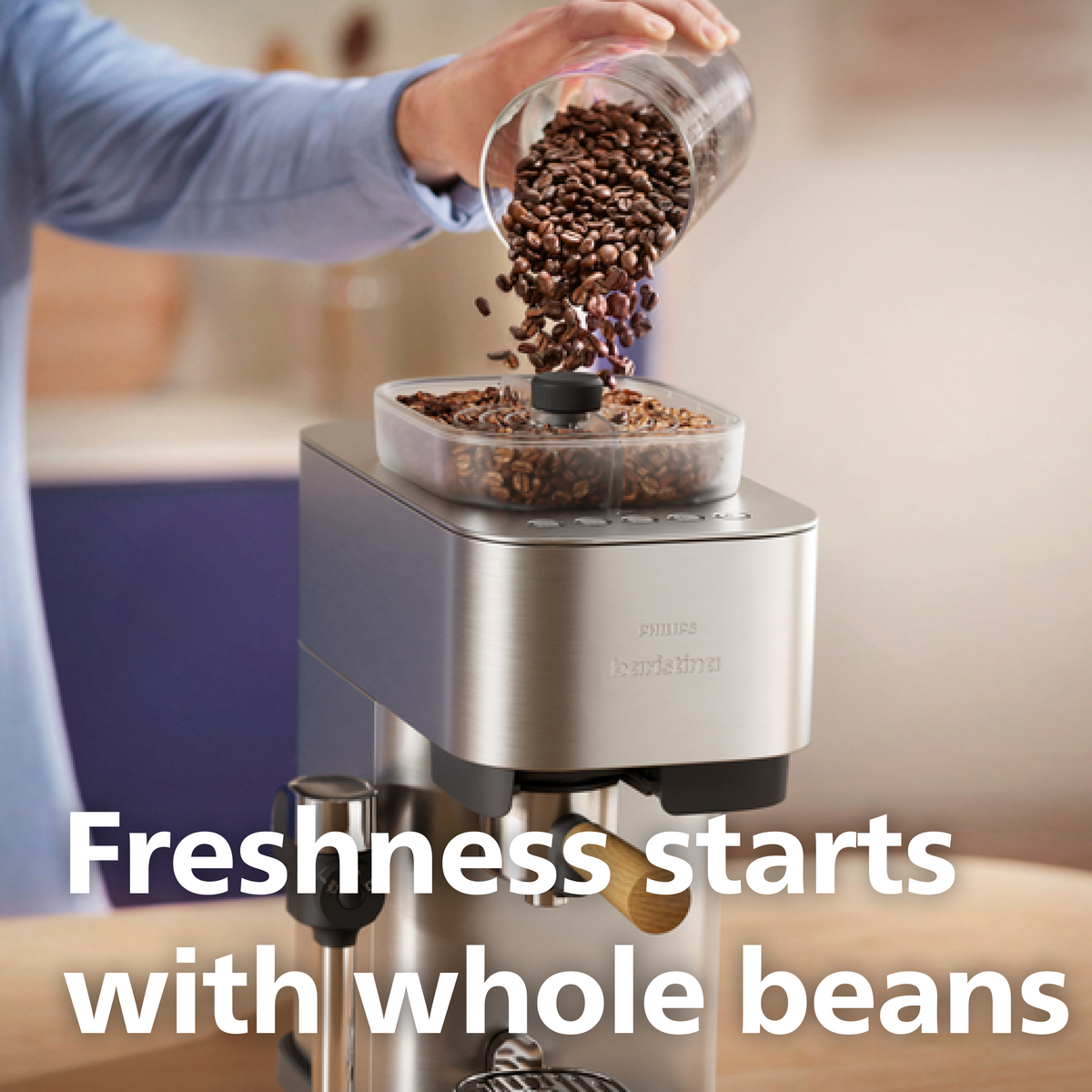 Coffee Measuring Machine Philips Baristina Latte Plus Automatic Espresso Machine with Smart Fro ...