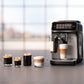 Philips 3200 series Fully Automatic Espresso Machine with LatteGo and coffee drinks.