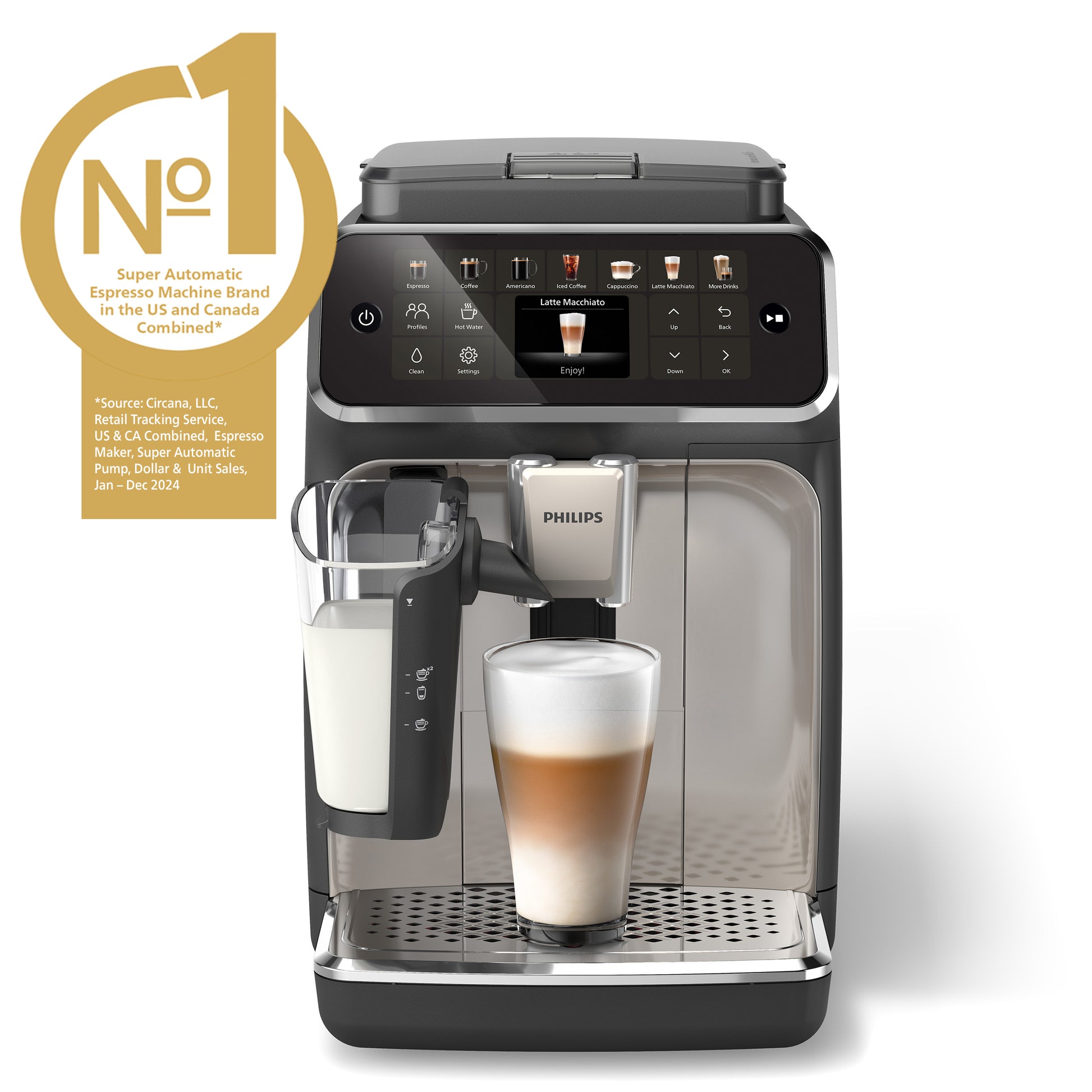 Number 1 badge for Philips 4400 Fully Automatic Espresso Machine