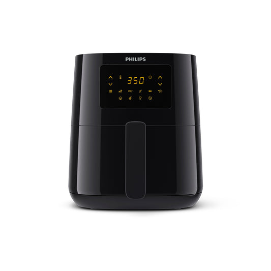 Black Philips air fryer on a white background