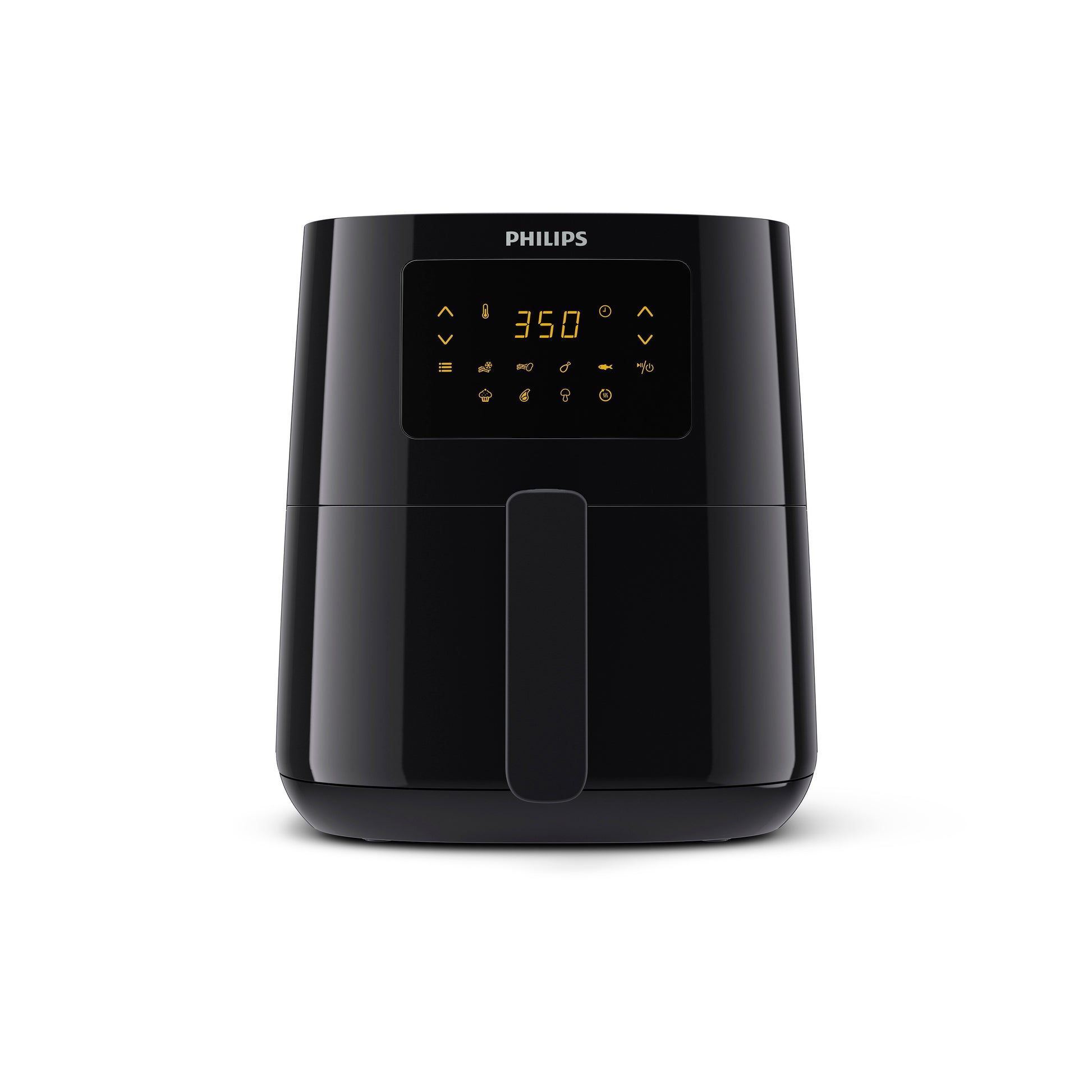 Black Philips air fryer on a white background