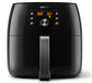 Black Philips air fryer on a white background