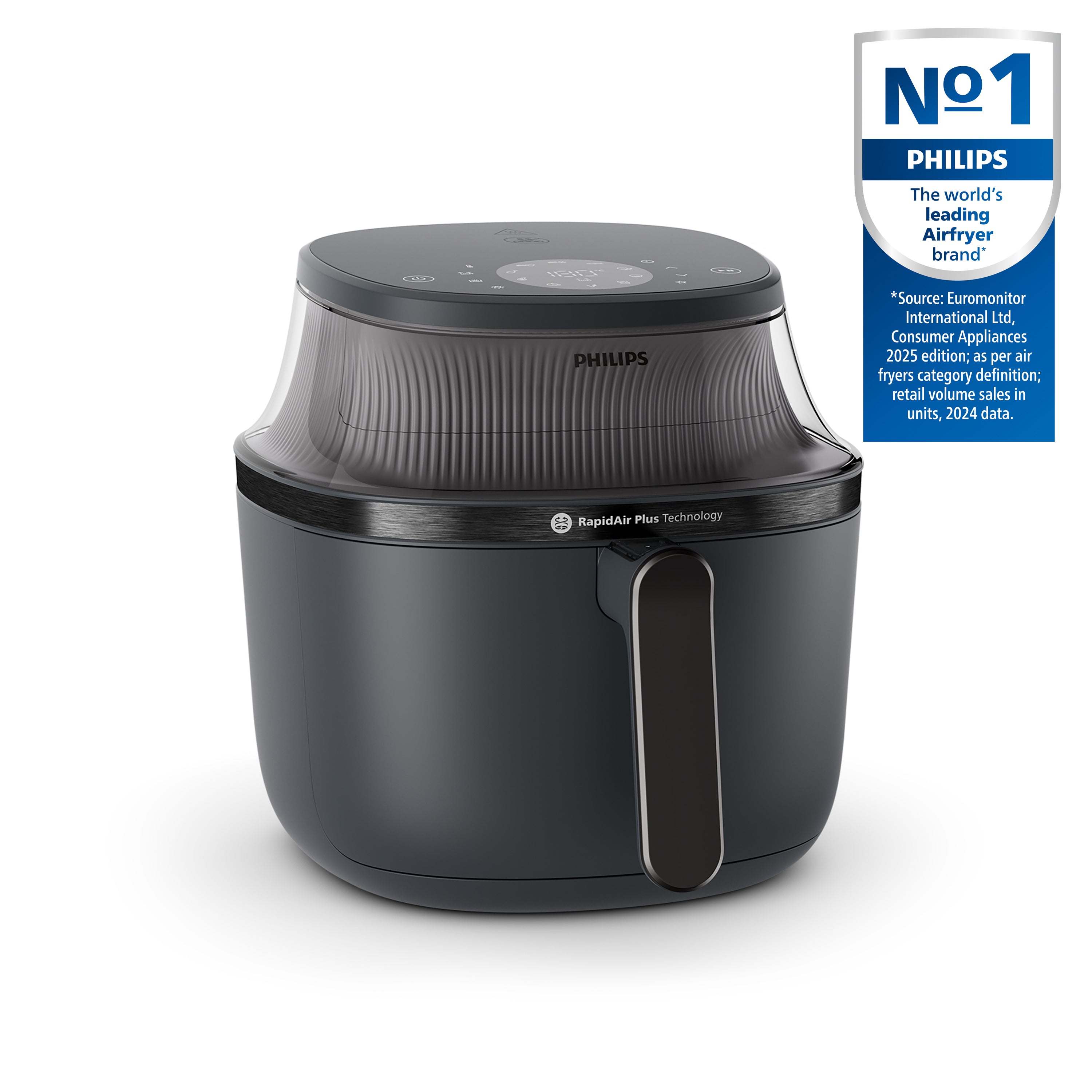 PHILIPS エアフライヤー ブラック Philips Essential XL 6.2L Digital Air Fryer with Fry Basket
