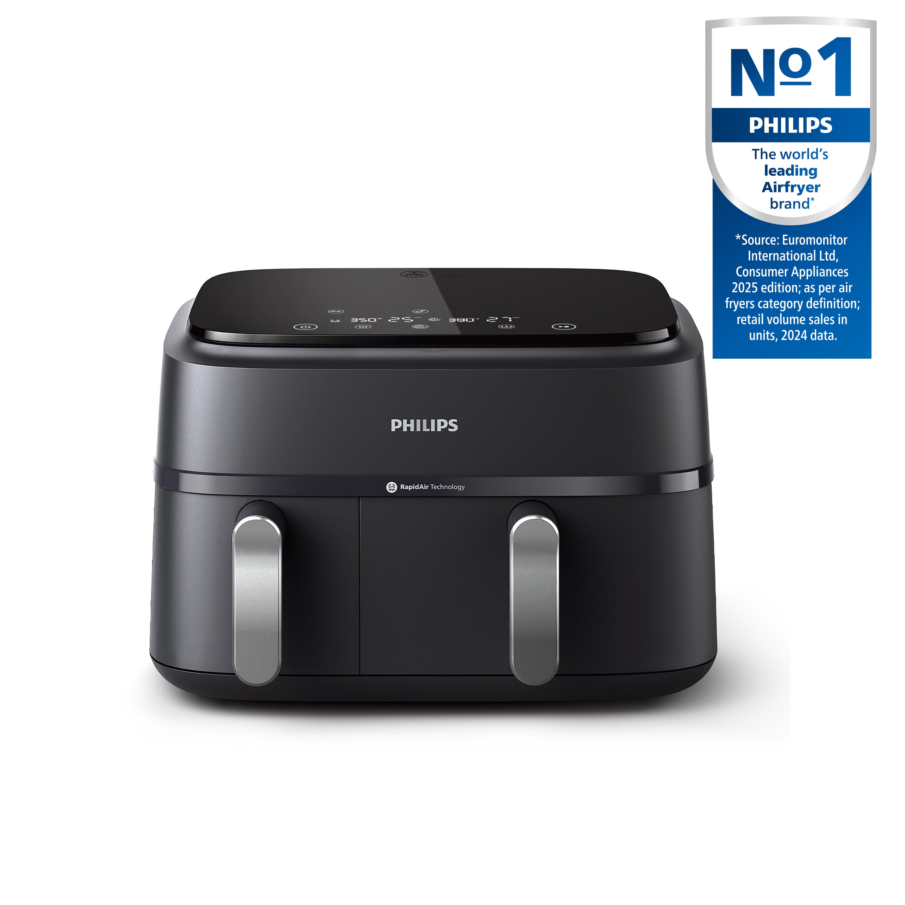 Number 1 badge for the Philips Airfryer Dual Basket