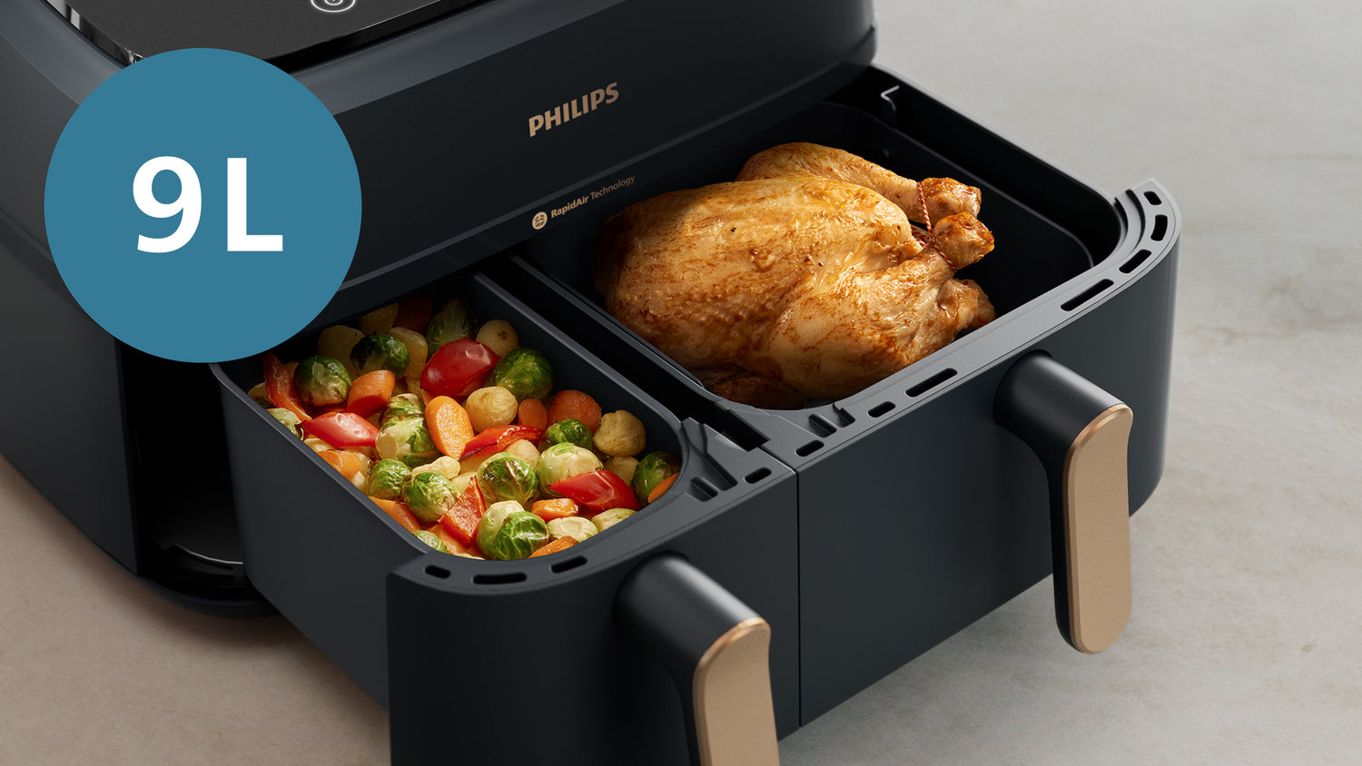 Philips Dula Basket Airfryer 9L.