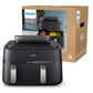 Philips 5000 Series Dual-Basket Airfryer with Steam, 9.6 qt Capacity with box