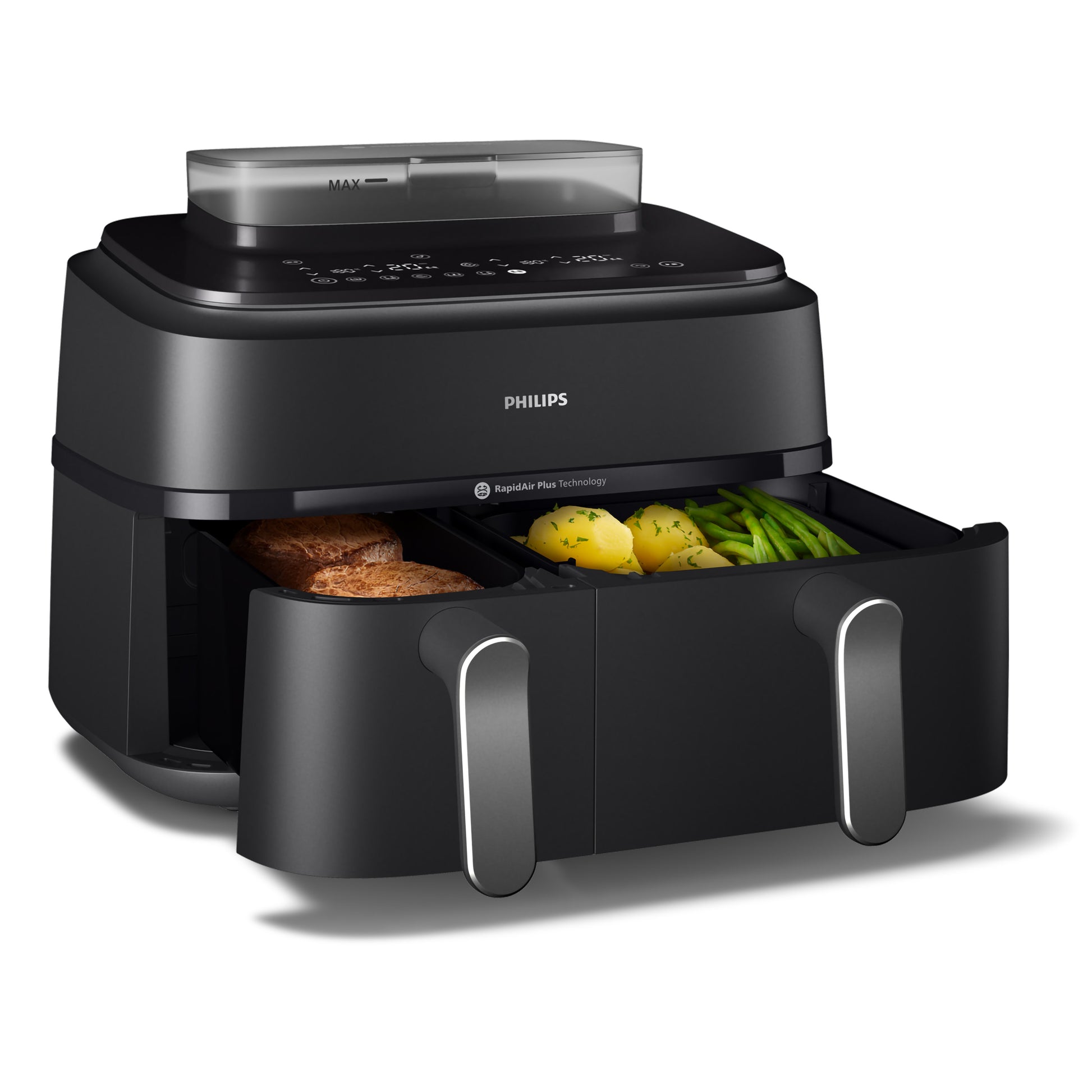 Philips 5000 Series Dual-Basket Airfryer with Steam, 9.6 qt Capacity