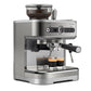 Side view of coffee machine.