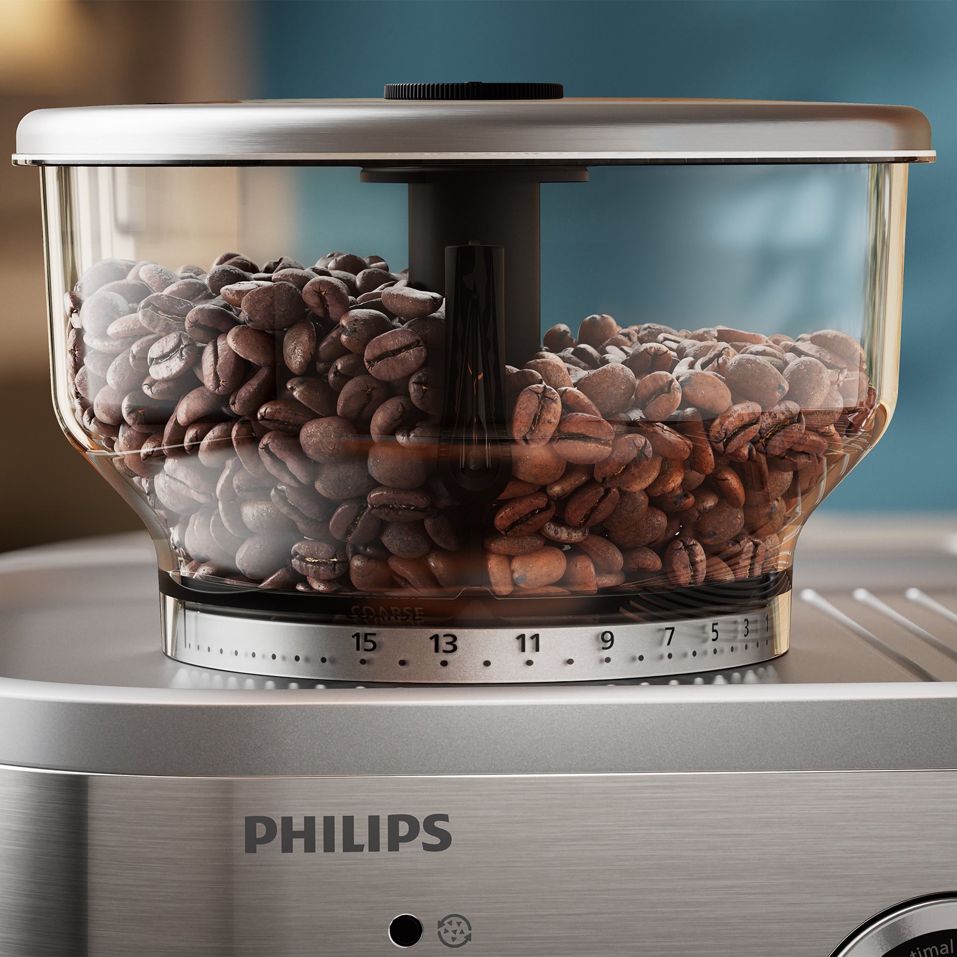 Dual bean, coffee hopper