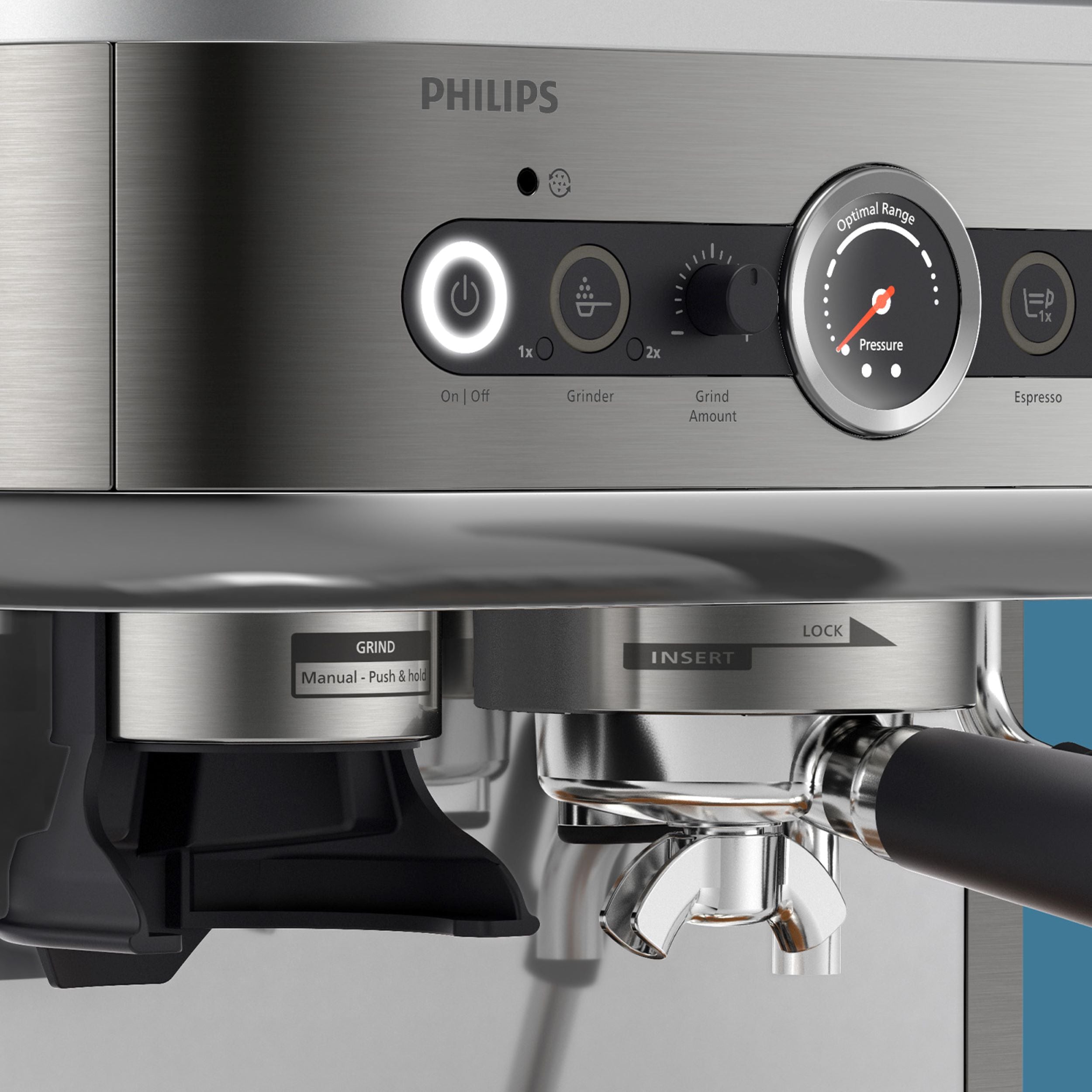 Philips Barista Brew Semi-Automatic Dual Bean Espresso Machine