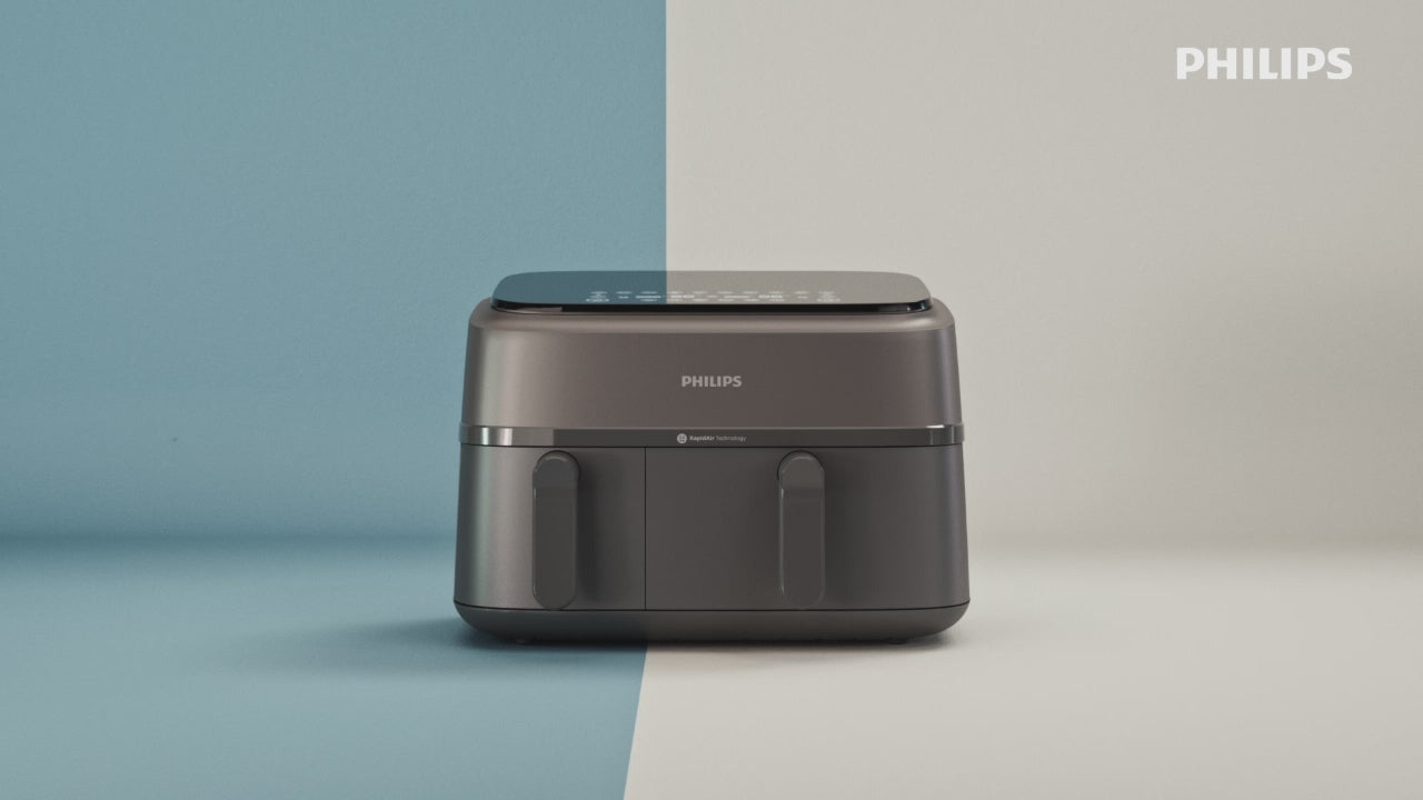 Philips 3000 Series Airfryer 9.0L - Dual Basket video